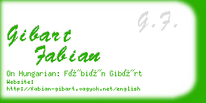 gibart fabian business card